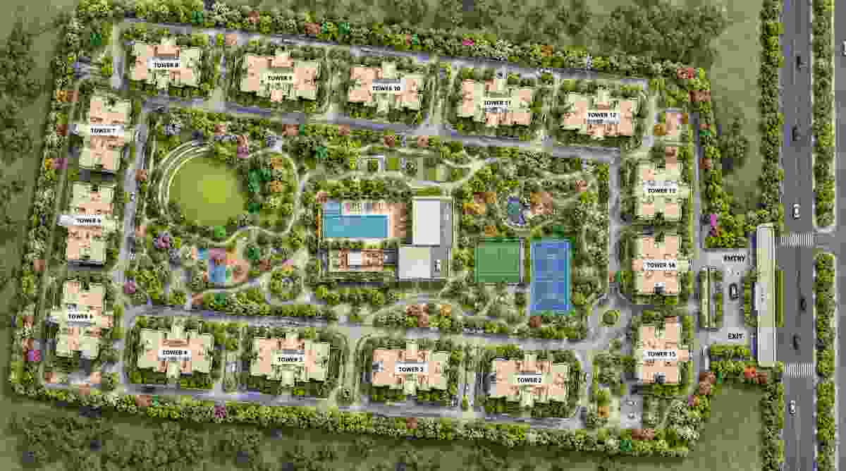 Adarsh Urbanite Master Plan Adarsh Urbanite master plan – 27 towers on 52.5 acres, Whitefield–Hoskote Road, Bengaluru